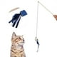 thumbnail image 5 of Varita para mascotas, gatito, juguete para jugar, campana para gato, corbata azul, juego de varillas de madera, juguete interactivo (ratón), 5 of 5