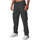 thumbnail image 2 of Pantalones deportivos de moda para hombre, con cintura elástica y bolsillos, largos, de poliéster, de color liso., 2 of 6