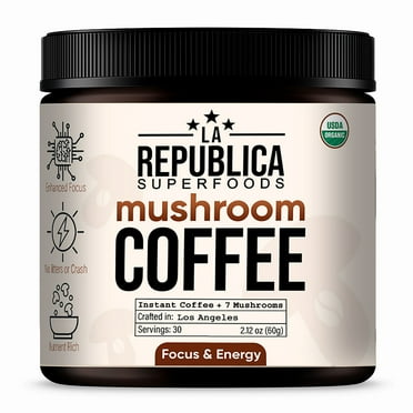 La Rupublica Coffee, Coffee Mushroom 7 Superfood 2.120 oz