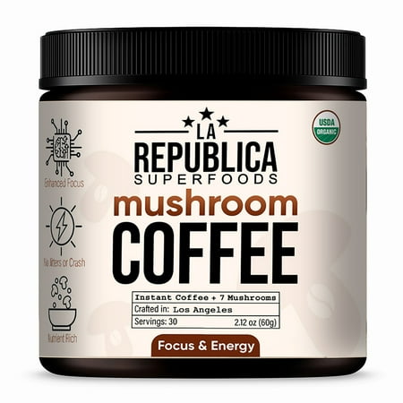 La Rupublica Coffee  Coffee Mushroom 7 Superfood 2.120 oz
