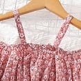 thumbnail image 6 of Coerni Girls Dress Summer Western Suspenders Strapless Short Sleeved Floral Princess Skirt Clothes 3 Month Girl Dress, 6 of 7