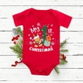 thumbnail image 4 of Mi primer mono navideño con estampado de ciervos para bebé, primer atuendo navideño para bebé, mono de algodón para recién nacido, ropa para bautizo de niño pequeño, 4 of 5