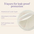 thumbnail image 4 of Lansinoh Washable Nursing Pads, Reusable Breast Pads for Breastfeeding, Organic Bamboo Viscose 10 Count, 4 of 8