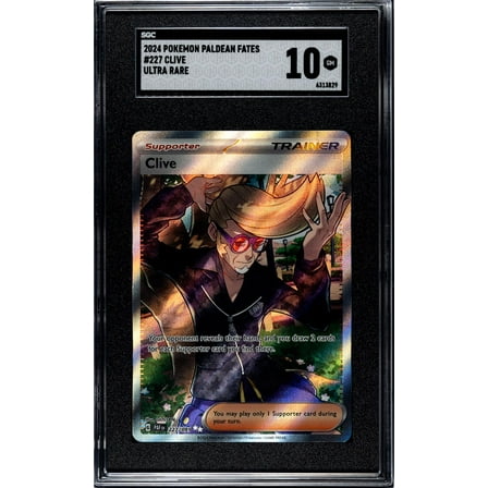 2024 Pokemon #227 Clive Ultra Rare SGC 10