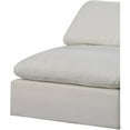 thumbnail image 5 of Meridian Furniture Comfy Cream Linen Textured Fabric Modular Sofa, 5 of 10