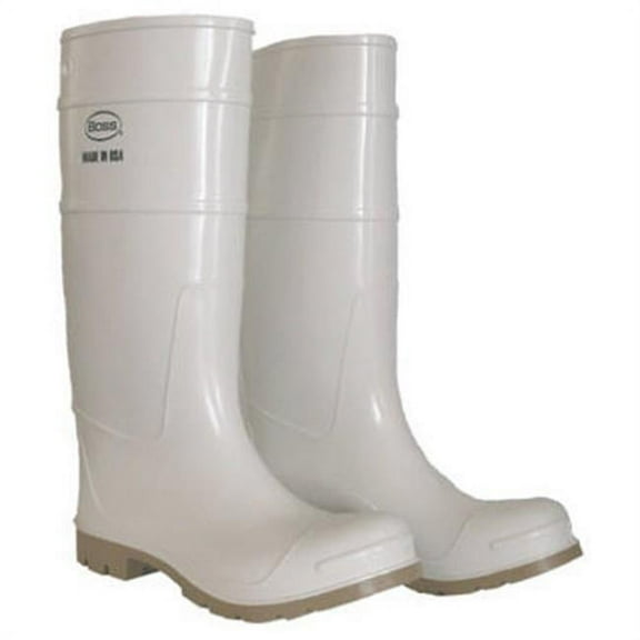 Boss Mfg 2PP192412 16 in. PVC Over The Sock Boot - Size 12, White