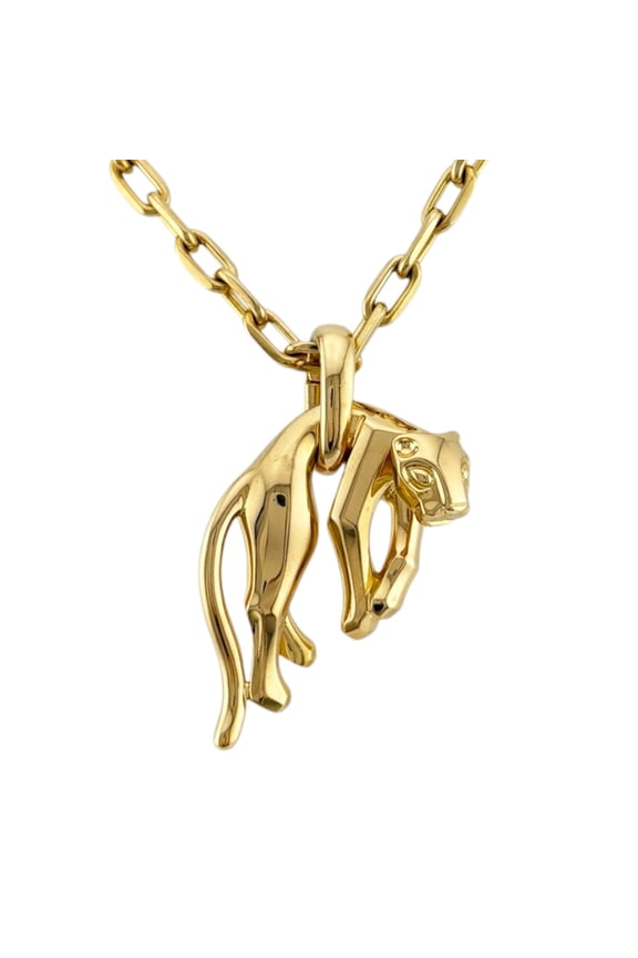 Pre-Owned Cartier Panthre Necklace, 18K Yellow Gold, Women's, CARTIER