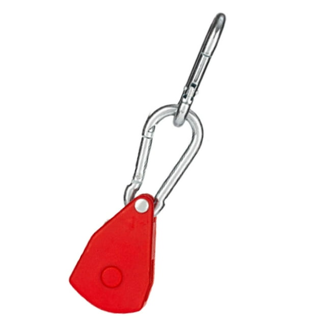 koolsoo Ratchet Pulley System Quick Adjustment Metal Secure Rope Rope Hanger Ratchet Red Small