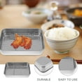 thumbnail image 4 of Topbathy Stainless Steel Baking Pan with Rack Dishwasher Safe Design for Home Cooks 1 Set, 4 of 5