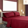 thumbnail image 5 of Juego de Sábanas King Size 2800 Hilos Extra Suave Premium Textura Rayada Soft Nature, 5 of 5