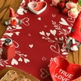 thumbnail image 6 of Sm:)e Flower Red Heart Valentine's Day Table Runner 13x72 Inch, 6 of 7