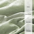 thumbnail image 6 of Twin Comforter Set, Bed in a Bag Sage Green 5-Pieces, Botanical Pattern, All Season Comfortable Seersucker Bedding with Comforter, Sheets, Pillowcase & Shams (Twin, 66"x86"), 6 of 17