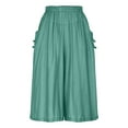 thumbnail image 5 of yillto Women Culottes Wide Leg Palazzo Cropped Pants Summer High Waist Causal Pant with Pockets, 5 of 7