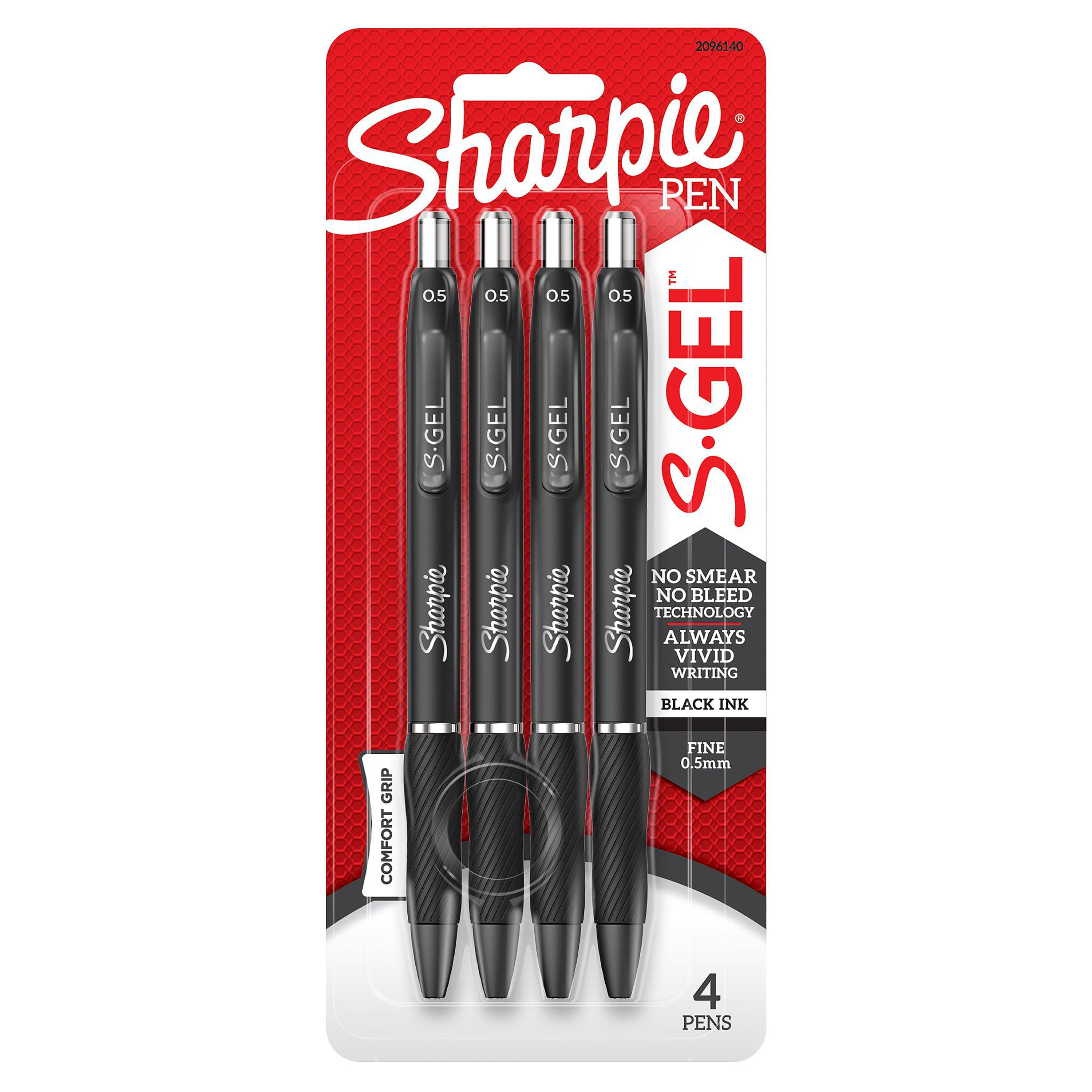 black ink gel pens