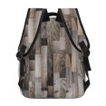 thumbnail image 4 of Disketp Wooden Texture Mochila Estampada para Hombre y Mujer – Mochila Ligera Clásica con Múltiples Bolsillos para Universidad, Trabajo y Viajes-One Size, 4 of 5