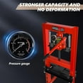 thumbnail image 3 of 6-Ton Hydraulic Shop Press, H-Frame Floor Press with Pressure Gauge & Built-in Relief Valve, Adjustable Work Table for Bending, Straightening, Stamping & Bearing Installation, 3 of 6
