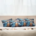 thumbnail image 7 of Ambesonne Life is Better at the Lake Throw Pillow Cover 4 Pack, Sunset, 20", Orange Azure Blue, 7 of 7