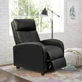 thumbnail image 2 of Lacoo Black PU Leather Single Sofa Recliner with Padded Seat and Backrest, Multi-Positions, 2 of 8