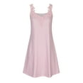 thumbnail image 4 of Tank Dresses for Women Spaghetti Strap Deep V Neck Sleeveless Sundress Summer Casual Loose ted Comfy Midi Dress (Medium, PinkB), 4 of 6