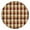 Brown Beige Green, variant on Blue Green Checkered Pattern Round Fitted Tablecloth with Elastic Edge,Dining Table Cover Waterproof,Outdoor Round Tablecloth for Camping,Dining,Indoor and Outdoor
