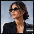 thumbnail image 3 of SA106 Retro Glam Rhinestone Cat Eye Sunglasses UV400 Gradient / Brown, 3 of 7