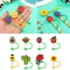 thumbnail image 3 of Juego de 10 tapas para pajitas de silicona con forma de planta de fruta, tapones antipolvo para beber de 8 mm, reutilizables, a prueba de derrames, con dibujos animados, accesorios para, 3 of 5