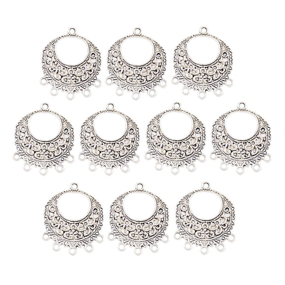 10pcs Craft Supplies Retro Hollow Out Charms Pendants for Crafting,Jewelry Findings Making Acceory For DIY Necklace Bracelet ( charms)