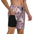 thumbnail image 3 of Daiia Rose Flowers Mens Swim Trunks Swim Shorts Quick Dry Swim Shorts with Mesh Lining Pockets-XX-Large, 3 of 9