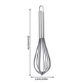 thumbnail image 2 of VQPeo Silicone Whisk Kitchen Whisk Wire Whisks Beater with Stainless Steel Handle for Egg Milk Whisking Blending Beating & Stirring, 2 of 5