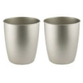thumbnail image 3 of iDesign Round Bathroom Trash Can, 1.5 Gallon Steel Open Top Garbage Bin, Satin, 3 of 7