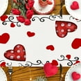 thumbnail image 6 of Kbndieu Valentines Day Table Runner, 13 x 72 Inch White Table Runner for Valentines Decorations, Winter Holiday Table Runners Valentines Day Decor Home Romantic Decorations Heart Shaped Table Runner, 6 of 8