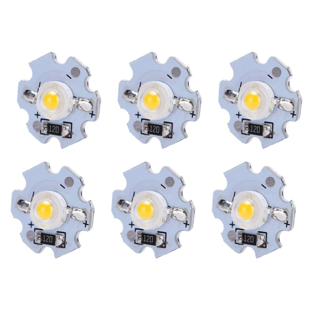Chip LED BuyWeek 25 piezas de 0,5 W 5 V alta potencia cuentas de lámpara LED