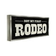 thumbnail image 4 of Stupell Industries Vintage Funny Rodeo Typography Painting Gray Floater Framed Canvas Art Print Wall Art, 31 x 14, 4 of 10