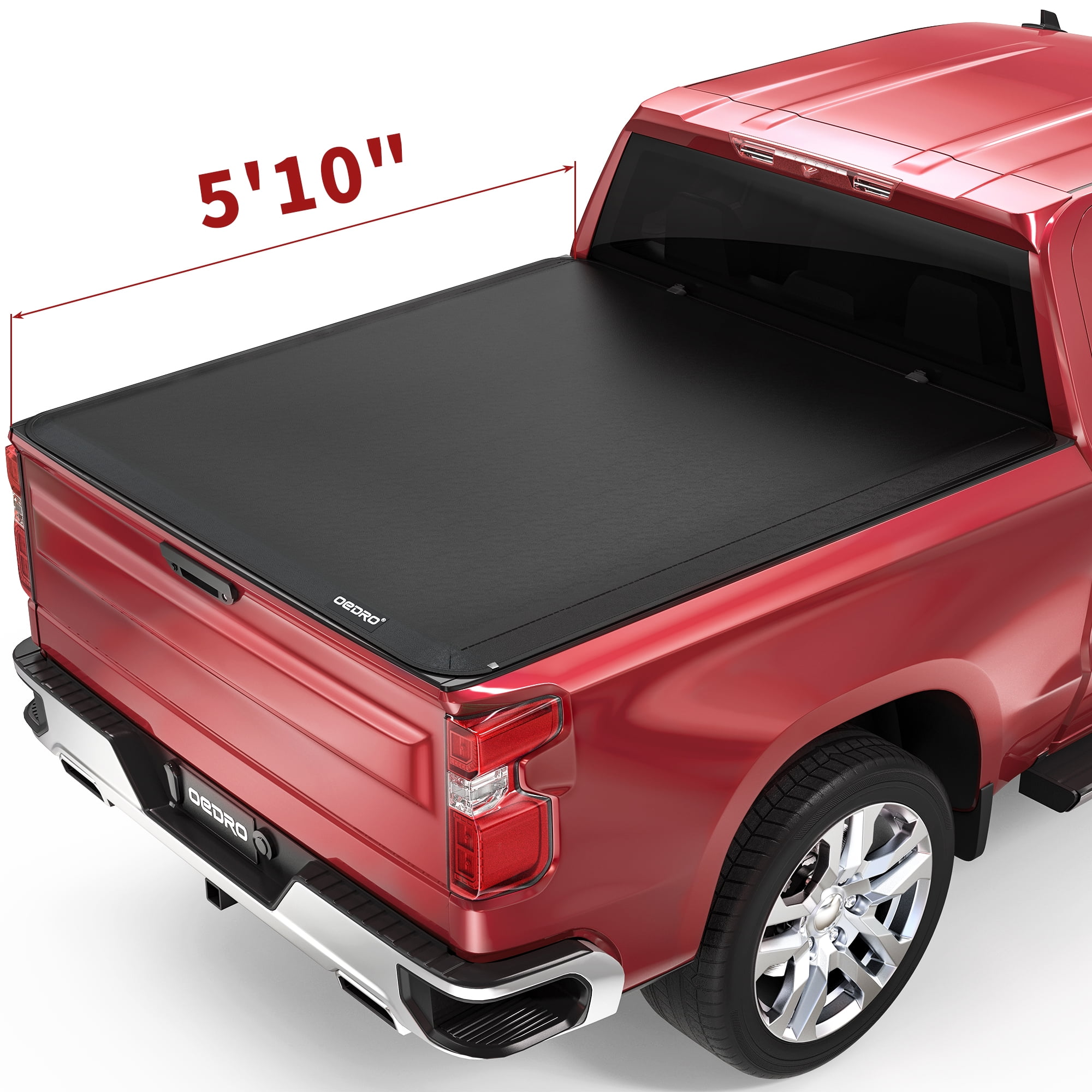 RVNI 5.8 ft Soft Roll Up Truck Bed Tonneau Cover for 2019-2023 2024 2025 Chevy Silverado/GMC Sierra 1500