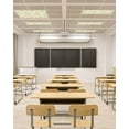 thumbnail image 4 of Fluorescent Light Covers for Ceiling Lights 3 Pack, Watercolor Yellow Floral Magnetic Ceiling Light Covers 2x4ft for Classroom Office School, Yellow Ombre Botanical Summer Drop Ceiling Light Shade, 4 of 7