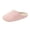 Pink, variant on Women Solid Plain Woven Open Toe Platform Slide Slippers, Smooth Elastic Material, Thick Cloud Cushion Footbed, Deep Lug Anti Slip Outsole, Minimalist Casual Silhouette for Winter Daily,White 7.5