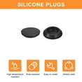 thumbnail image 4 of Uxcell 3pack Silicone Plugs, Rubber Round Snap in Locking Hole Plugs Waterproof Hole Plug for 40mm Hole, Black, 4 of 6