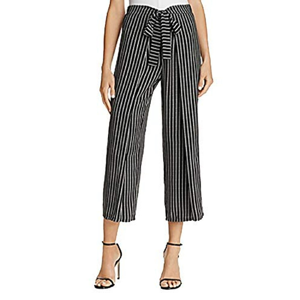 striped culotte pants