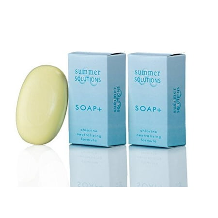 Summer Solutions - Chlorine Neutralizing and Odor Removing Soap Bar - 3.5 oz (2 (Best Bar Soap For Body Odor)