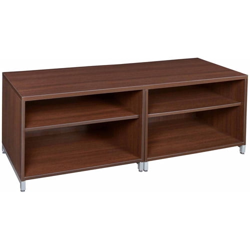Regency Seating Double Open Storage Cabinet Low Credenza Walmart Com Walmart Com