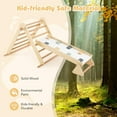thumbnail image 6 of Olakids Pikler Triangle Set 7 in 1 Climbing Toys for Toddlers Foldable Baby Wood Montessori Jungle Gym with Angle Adjustable Ladder Seesaw Ramp Indoor Playground (Wood), 6 of 18