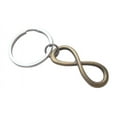 thumbnail image 1 of JewelryEveryday Bronze Infinity Symbol Keychain - You and Me for Infinity; 8 Year Anniversary Gift Couples Keychain, 1 of 4