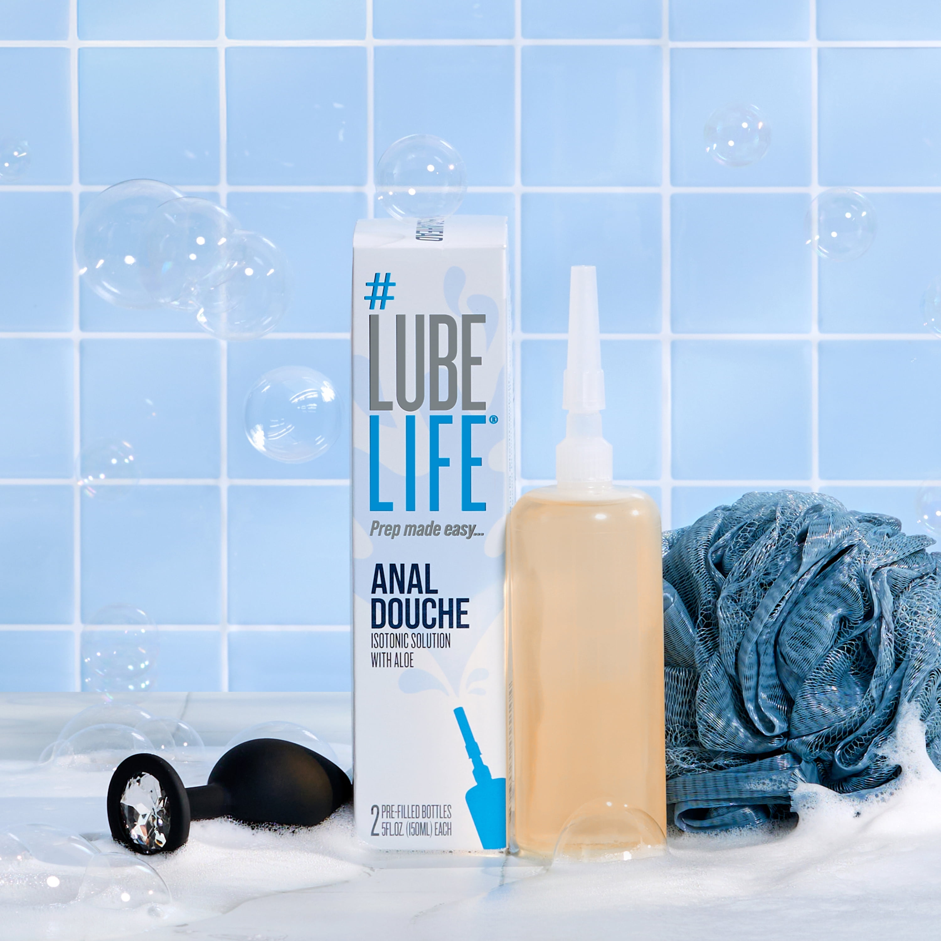 LUBELIFE Anal Douche Isotonic Solution with Aloe