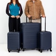 thumbnail image 3 of Jetstream® 3-Piece Hardside Luggage Set - 28" Large Spinner Checked Suitcase & 2 Carry-On 20" Luggage, 3 of 12
