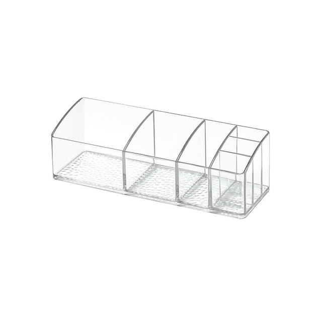 Organizador de tocador iDesign Divided, plástico transparente, 9 x 3 x 2 pulgadas