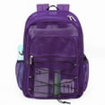 thumbnail image 2 of Tinyat Mesh Backpack for Women Men See Through Solid Color Bags Stadium Approved Shoulder Bag for Travel Swim Outdoor, 2 of 6