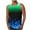 Blue-B, variant on Men Casual Fashion Flame Printing Pullover Round Neck Sports Tank Tops M Red