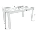 thumbnail image 7 of LeisureMod Mace Modern Weave Design Rectangular Outdoor Patio Dining Table in Brown, 7 of 7
