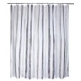 thumbnail image 2 of Moda At Home Watercolour Stripe Fabric Shower Curtain - Grey, 2 of 2