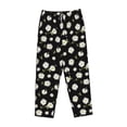 thumbnail image 4 of Goofa Daisies Flowers Printed Soft Pajama Pants for Women, Wide Leg Comfy Casual Lounge Yoga Pants-Small, 4 of 9